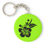 png_69-flowers- Hawaiian Hibiscus Flower Black Key Chain