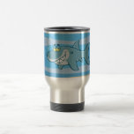 png_cartoon-shark-underwater Funny blue fish Coffee Mugs