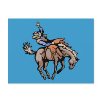 png_cowboys_4162007-108 Rodeo Cowboys Horses Postcard