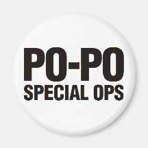 Po-Po Special Ops Refrigerator Magnets