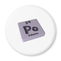 Po Polonium Refrigerator Magnet