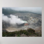 Poás Volcano Crater Print