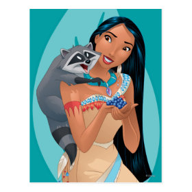 Pocahontas and Meeko Postcard
