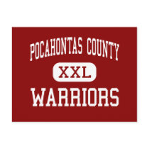 Pocahontas County - Warriors - High - Dunmore postcards by customteamsportswear Pocahontas County - Warriors - High - Dunmore postcards