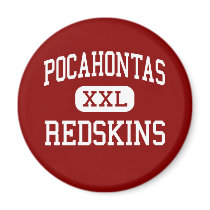 Pocahontas - Redskins - High - Pocahontas Arkansas magnets