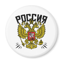 Poccnr Russia Magnet