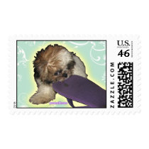 Pochi and Purple Flipflops Stamp by poronchi Pochi and Purple Flipflops Stamp