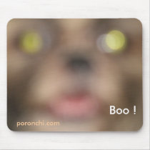 Pochi Puppy Evil Eyes Mousepad by poronchi Pochi Puppy Evil Eyes Mousepad