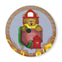 Pocket Bear Firefighter Refrigerator Magnets