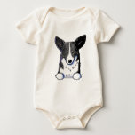 Pocket Cardigan Welsh Corgi Infant Organic Creeper