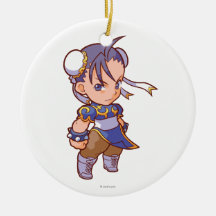 Pocket Fighter Chun-Li 2 Christmas Tree Ornaments