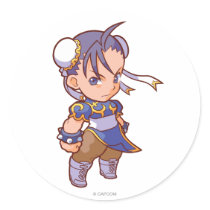 Pocket Fighter Chun-Li 2 Stickers