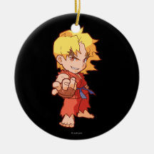 Pocket Fighter Ken 2 Christmas Ornament