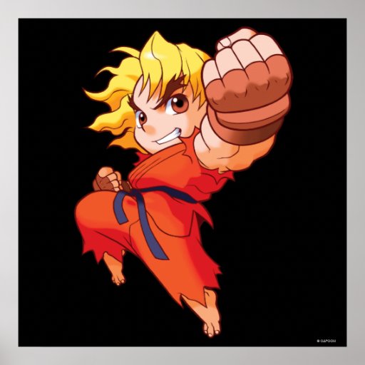 Pocket Fighter Ken Posters Zazzle