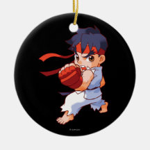 Pocket Fighter Ryu 2 Christmas Ornaments