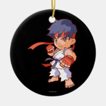 Pocket Fighter Ryu Christmas Ornament