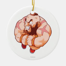 Pocket Fighter Zangief Christmas Ornament