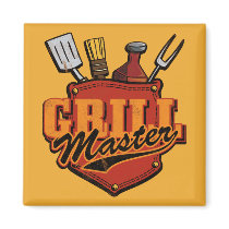 Pocket Grill Master Refrigerator Magnets