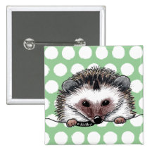 Pocket Hedgehog Pinback Button