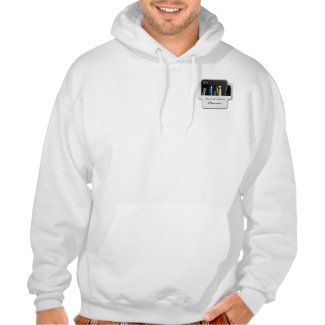 Pocket Protector Geek Hello My Name Is Hooded Pullover