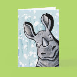 Pocket Rhino Greeting Card