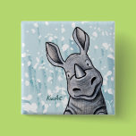 Pocket Rhino Square Pin
