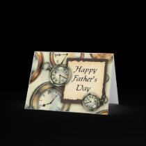 Pocket Watch Father's Day Card