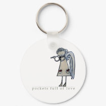 Pockets full of Love Angel Keychain (K01)