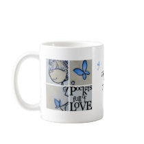 Pockets full of Love - butterfly mug (M051)