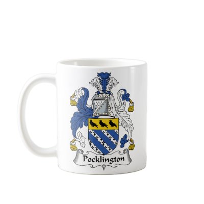 Pocklington Family Crest Mugs by coatsofarms