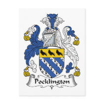 Pocklington Family Crest postcards