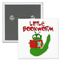 Poco gusano de libro pin