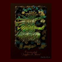 "POCOQUATYL, Juggler of Stars" Art Print by RavenSpiritPrints "POCOQUATYL, Juggler of Stars" Art Print
