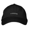pod "e-training" basic adjustable cap embroidered hats by pod_e_training pod "e-training" basic adjustable cap embroidered hats