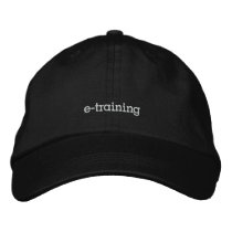 pod "e-training" basic adjustable cap embroidered hats