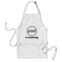 pod-e-training Basic White Utility Apron by pod_e_training pod-e-training Basic White Utility Apron