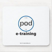 pod-e-training logo-branded mouse pad mousepads