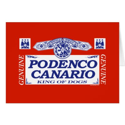 Podenco Canario Card by dogbreedz