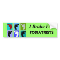 Podiatrist Gifts Popart Design of Feet bumper stickers by ProfessionalDesigns Podiatrist Gifts Popart Design of Feet bumper stickers