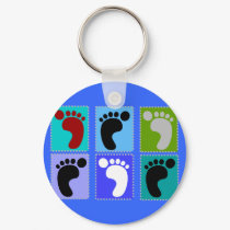 Podiatrist Gifts Popart Design of Feet keychains by ProfessionalDesigns Podiatrist Gifts Popart Design of Feet keychains