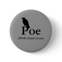 Poe 200th Anniversary Button