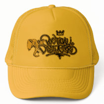 Poe Dis Yellow logo Hat by poedis Poe Dis Yellow logo Hat