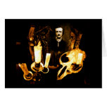 Poe Inspired Library Greeting Card