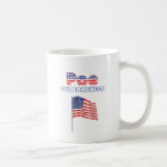 Poe para la bandera americana patriótica del congr taza de café