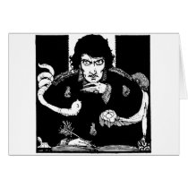 Poe Portrait Greeting Card