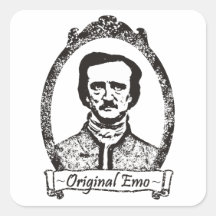 Poe: The Original Emo Square Stickers