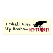 Poe-tic Bookmark business cards