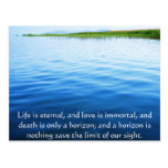 Poem About Death -  Inspirational Grieving Quote Post Cards
