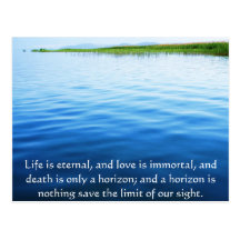 Poem About Death -  Inspirational Grieving Quote Post Cards