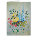 Poem Card Flower Bouquet